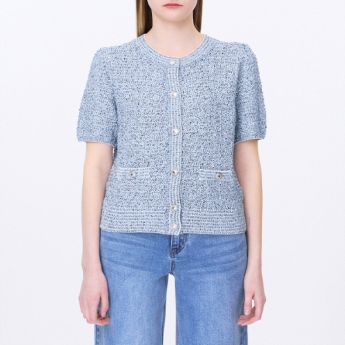 쉬즈미스 여성 스팽글 니트 버튼 가디건_SSKCDP22050이미지입니다. 누르면 해당 게시물로 새창이동합니다.