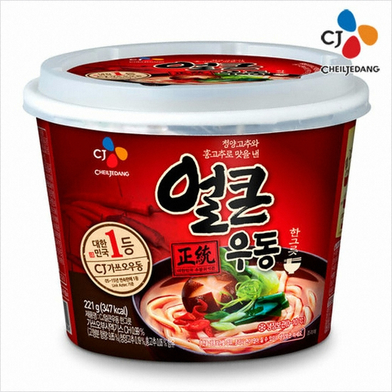 CJ제일제당 얼큰우동 한그릇 221g (1개)_이미지