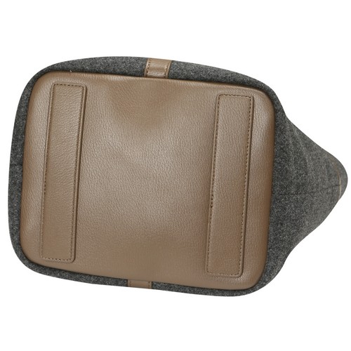 팬텀 로고 참 장식 캔버스 토트백 221D3BG003_GY_이미지