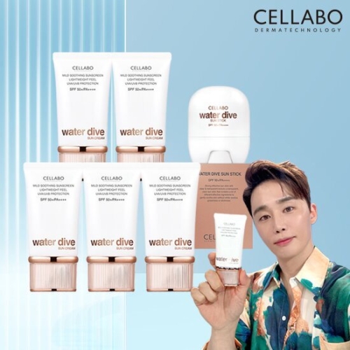 시즌3 스킨케어 워터 다이브 선크림 60g 5개 + 선스틱 1개