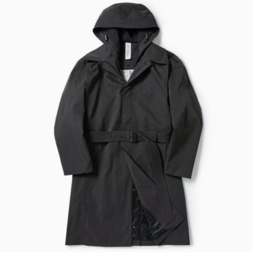 신원 지이크 다크 그레이 벨티드 후드 탈부착 트렌치코트 GRPEN7362