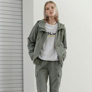 여성 우븐 카키 자켓 P3JK304WKHA