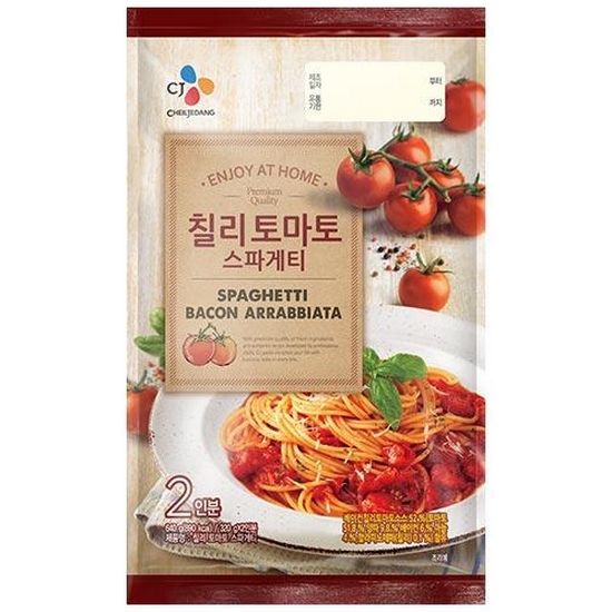 CJ제일제당 칠리토마토 스파게티 2인분 640g (1개)_이미지