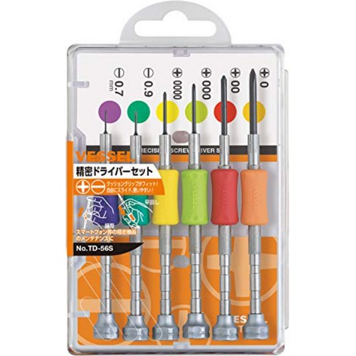 베셀 정밀 드라이버 세트 TD-56S (6pcs)_이미지