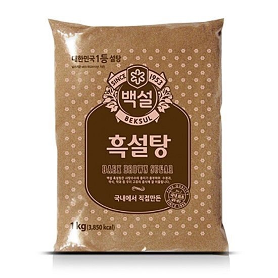 백설 흑설탕 1kg (12개)_이미지