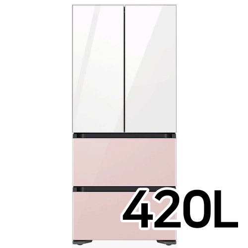 삼성전자 비스포크 김치플러스 키친핏 글램 RQ42C94R2AP (화이트+핑크)