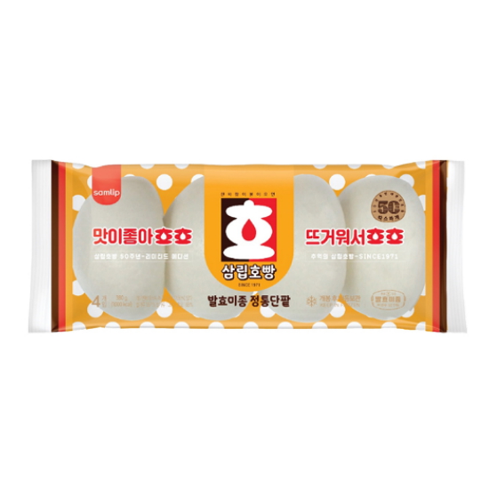 SPC삼립 삼립호빵 발효미종 정통단팥 4개입 380g (4개)_이미지