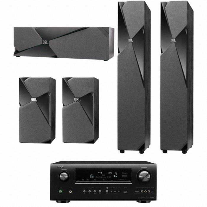 JBL Studio 190 5.0채널 + 데논 AV리시버 (AVR-3312)_이미지