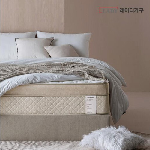레이디가구 몬스터 뉴 필로우탑 120T 고밀도 하이브리드 매트리스 SS (32cm)_이미지