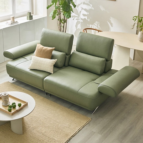 자코모 루페 멀티 기능성 천연가죽 소파 3인용