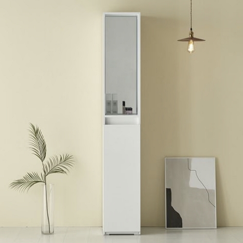 다온 거울형 폭좁은 슬림 다용도 틈새 수납장 300