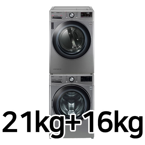 LG전자 트롬 F21VDZ + RH16VS (상단설치키트 포함)