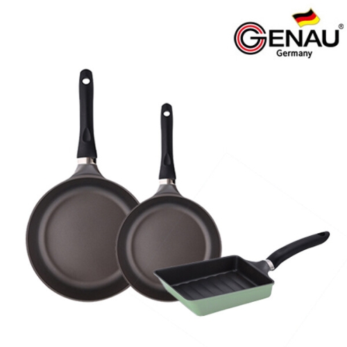 프로스 IH 티타늄코팅 프라이팬 3종B (팬20,24+계란말이팬20)