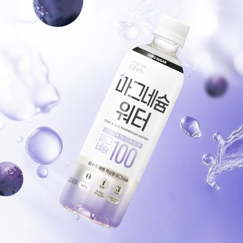 빙그레 마그네슘 워터 포도맛 500ml (24개)