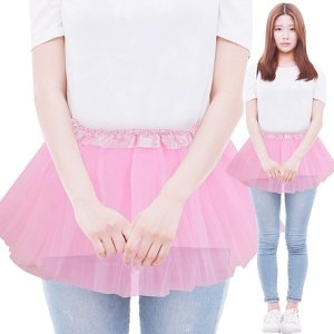 미니 망사 치마 핑크 파티 의상 발표회 재롱잔치 발레_이미지