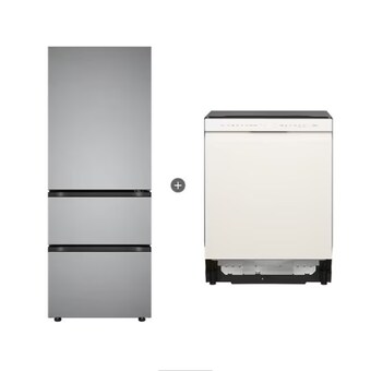 LG전자 오브제컬렉션 김치톡톡 Z330MPSF11 + 식기세척기 DUE5BGL1E