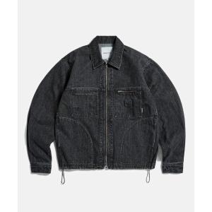 웨얼하우스 에스피오나지 데님 워크 재킷 워싱 블랙553690