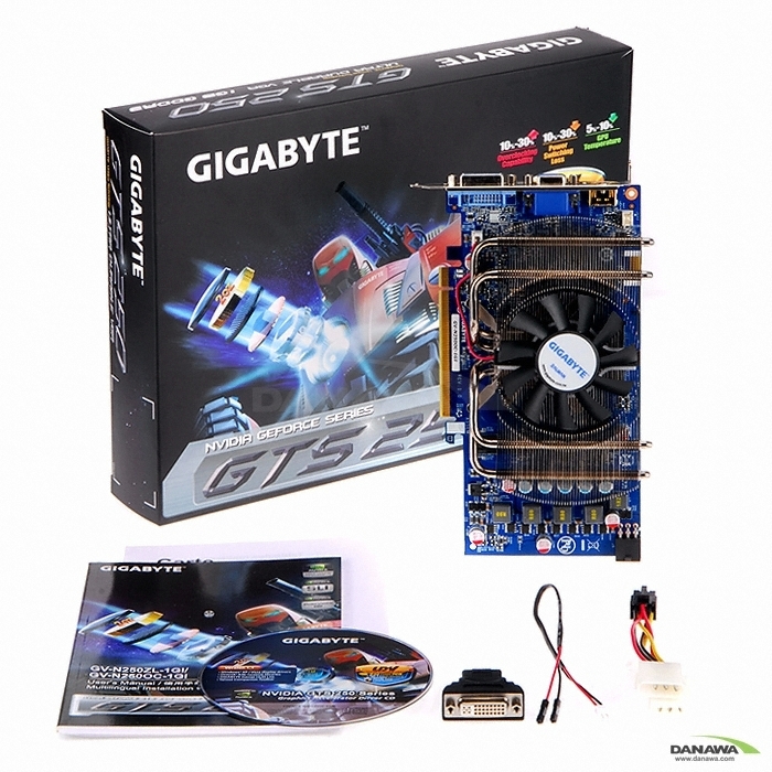 GIGABYTE 지포스 GTS250 UDV HDMI 1GB VF1050_이미지