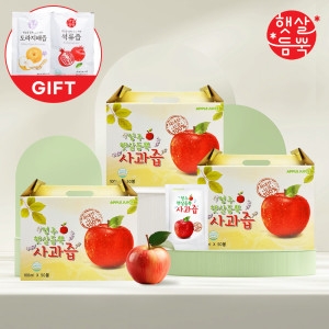 해인S&B 영주 햇살듬뿍 사과즙 100ml 30포 (3개)