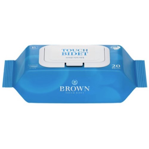 터치 비데 화장실용 물티슈 캡형 20매
