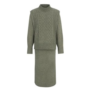 보니스팍스 여성 베스트 레이어드 니트 원피스 BB42KO830_이미지