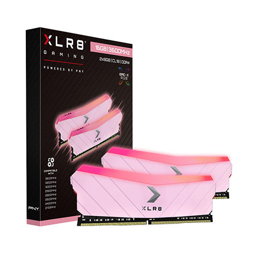 PNY XLR8 DDR4-4600 Gaming 핑크 패키지 (16GB(8Gx2))