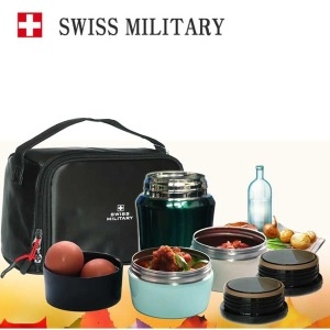 스위스밀리터리 LSF 1010 470 보온도시락세트 펄그린 수능도시락