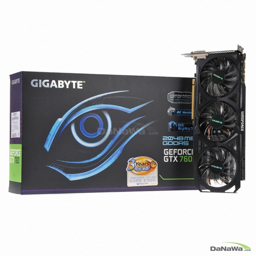 GIGABYTE 지포스 GTX760 UDV OC D5 2GB WINDFORCE S4_이미지