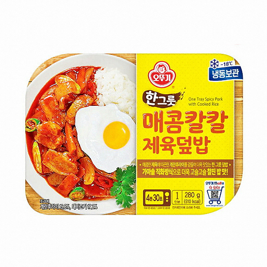 오뚜기 한그릇 매콤칼칼 제육덮밥 280g (4팩)_이미지