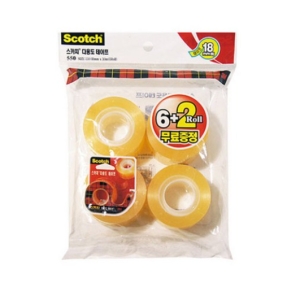 3M 스카치 550 다용도 테이프 리필 18mm x 30m (24개)_이미지
