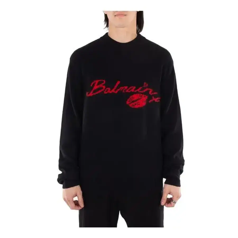 발망 Kiss 엠브로이더드 울 점퍼 Size 라지 DH0KD010KH32NOIR ROUGE 379480_이미지