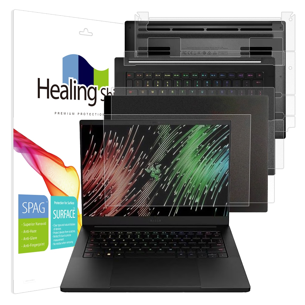 폰트리 힐링쉴드 Razer Blade 14 2023 슈페리어 저반사 (액정보호필름 + 외부보호필름 3종 세트)_이미지