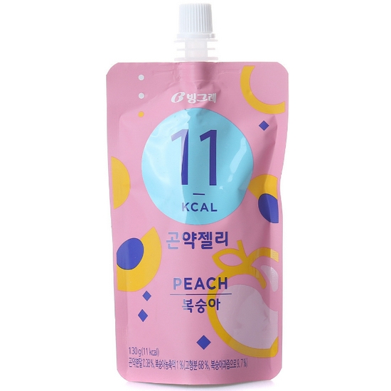 빙그레 곤약젤리 복숭아 130g (30개)_이미지