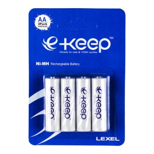 렉셀 충전건전지 e-Keep AA충전지/ 이킵니켈수소 4알_이미지