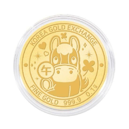 한국금거래소 말 순금 코인(메달) 0.1g (1개)