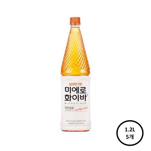 현대약품 미에로화이바 1.2L (5개)_이미지