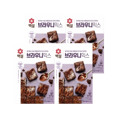 브라우니믹스320g X4개