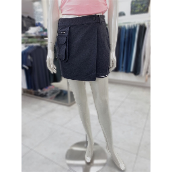 아웃 포켓 사선 스커트 6I41852