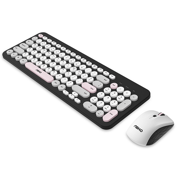 앱코 WKM02 무선 키보드 마우스 세트 (블랙)_이미지