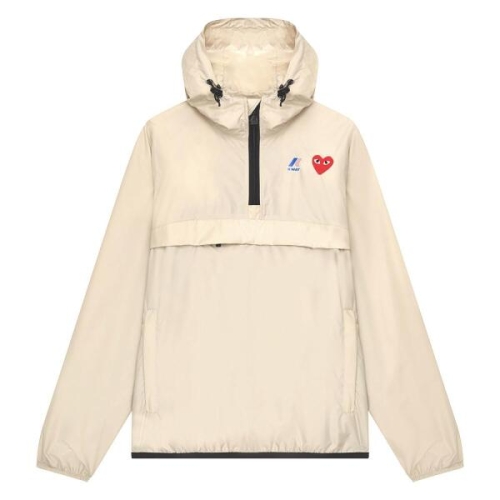 꼼데가르송 남여공용 X K-way 아노락 자켓 베이지 P1J502-3AZ-J502-0