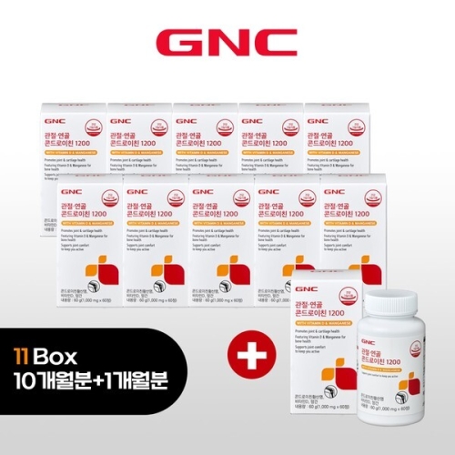 GNC 관절연골 콘드로이친 1200 60정 (11개)_이미지