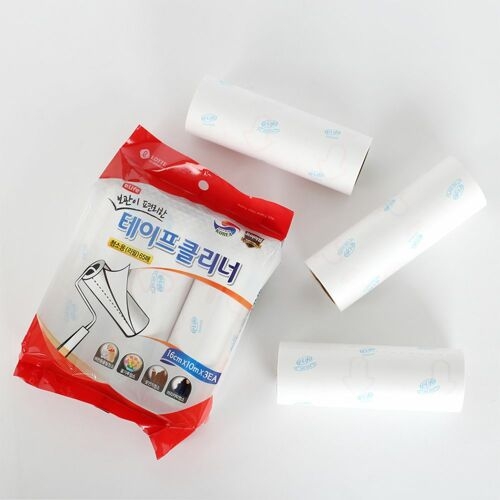 롯데알미늄 이라이프 테이프클리너 청소용 (본품1개 + 리필3개)_이미지