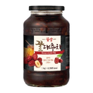 꽃샘식품 꿀 대추차 1kg 9병 / 과일 액상차_이미지