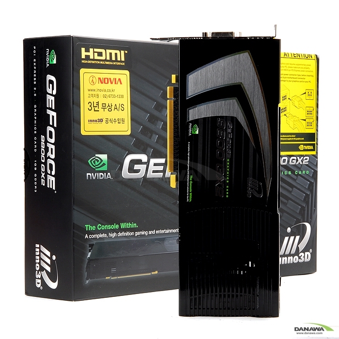 INNO3D 지포스 9800GX2 HDMI 1GB 아이노비아_이미지
