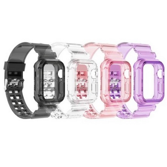 폰트리 힐링쉴드 애플워치 TPU 일체형 스트랩 TS시리즈 (블랙) (38mm/40mm/41mm)_이미지