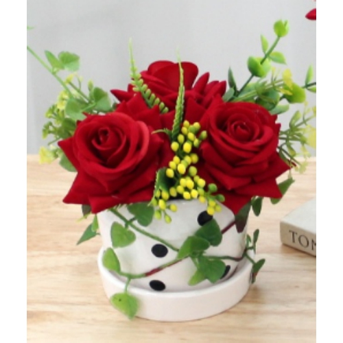 조아트 로즈도트화분  1p  로즈장미화분 장미화분 로즈화분 작은화분 미니화분 로즈도트화분 1P