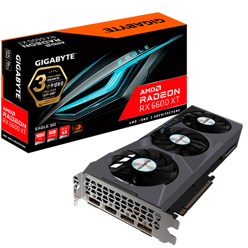 GIGABYTE 라데온 RX 6600 XT EAGLE D6 8GB 제이씨현