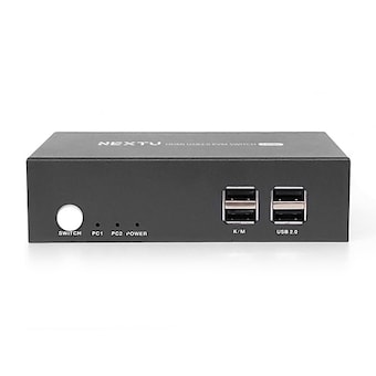 이지넷유비쿼터스 NEXTU NEXT-7702<b>KVM</b>-4KDUAL 2:1 USB 2.0 <b>KVM</b> 스위치
