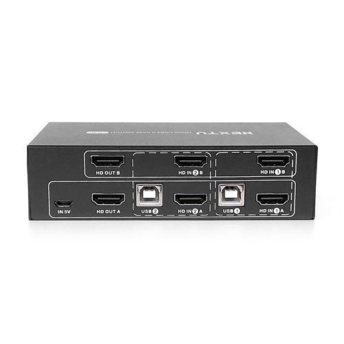 �������������ͽ� NEXTU NEXT-7702KVM-4KDUAL 2:1 USB 2.0 KVM ����ġ