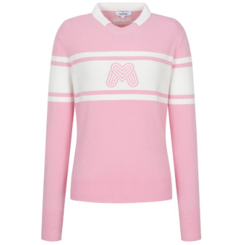 로고 브이넥 풀오버 QW0ENI10271